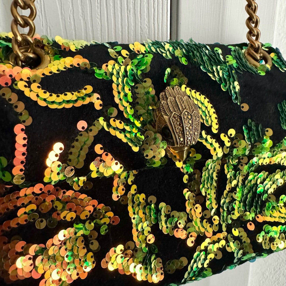 Kurt Geiger London Velvet Mini Kensington Bag - Picture 3 of 7